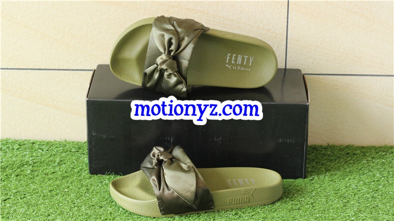 Rihanna x Puma Fenty Bow Olive Slipper